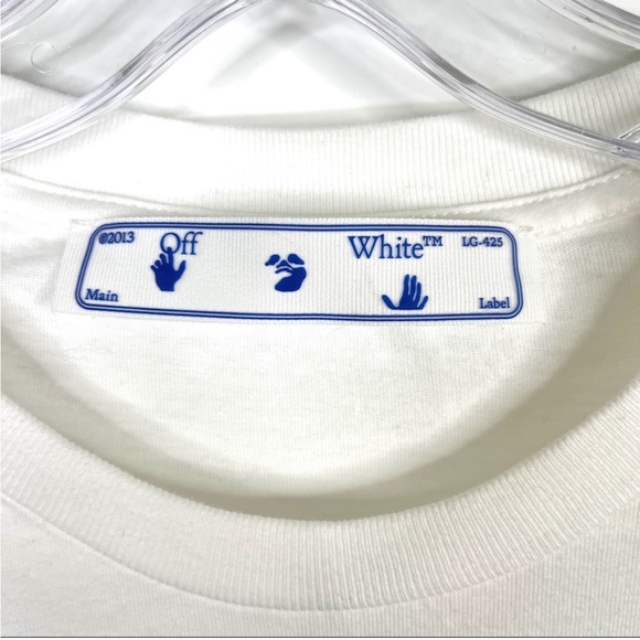 OFF WHITE Pen Logo White T Shirt NEW Size M Rare Virgil Abloh - Picture 4 of 6